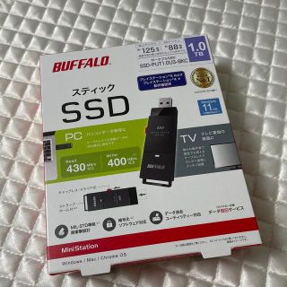 バッファロー(Buffalo)のバッファロー＊SSD-PUT1.0U3-BKC 外付けSSD 1TB 黒色(PC周辺機器)