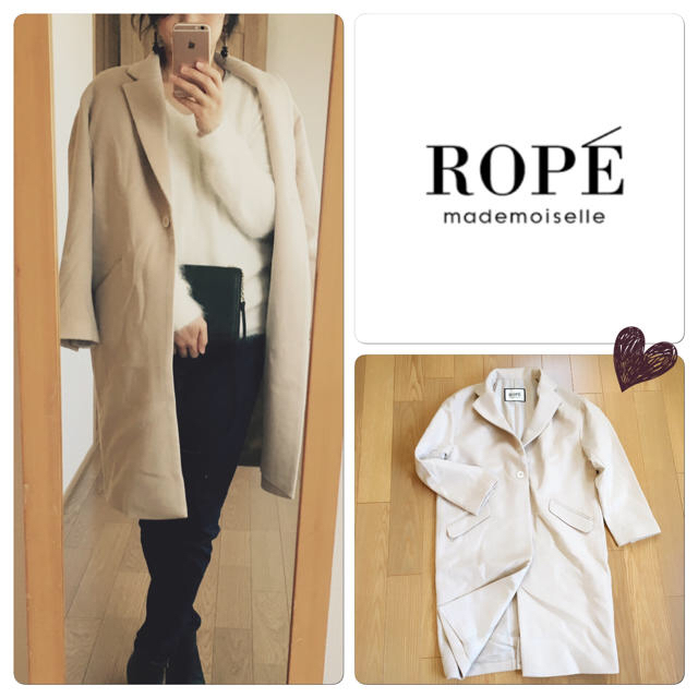 ROPE’(ロペ)の【新品】ROPE' ロペマドモアゼル チェスターコート ベージュ レディースのジャケット/アウター(チェスターコート)の商品写真