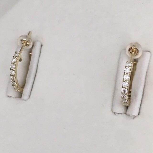 ダイヤモンド フープ ピアス K18YG 0.52ct 2.0gの通販 by やどかり's