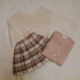 リリーブラウン(Lily Brown)の新品ﾘﾘｰﾌﾞﾗｳﾝｺｰﾃﾞｾｯﾄ♪(ミニスカート)