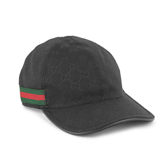 Gucci(グッチ)の新品 グッチ GUCCI 帽子 オリジナルGGキャンバス ブラック ブラック M レディースの帽子(キャップ)の商品写真