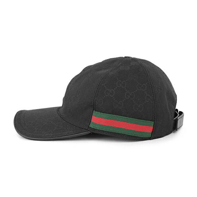 Gucci(グッチ)の新品 グッチ GUCCI 帽子 オリジナルGGキャンバス ブラック ブラック L レディースの帽子(キャップ)の商品写真