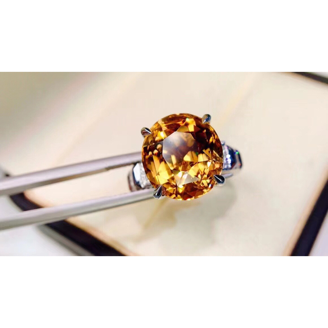 ⭐天然トルマリン ダイヤ リング k18 8.9ct