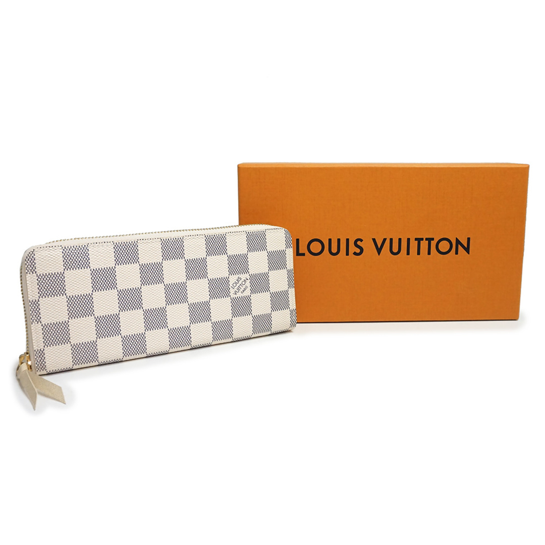 ルイ ヴィトン ポルトフォイユ クレマンス ラウンドファスナー 長財布 ダミエアズール ホワイト 白 N61210 箱付 LOUIS  VUITTON（新品・未使用品）