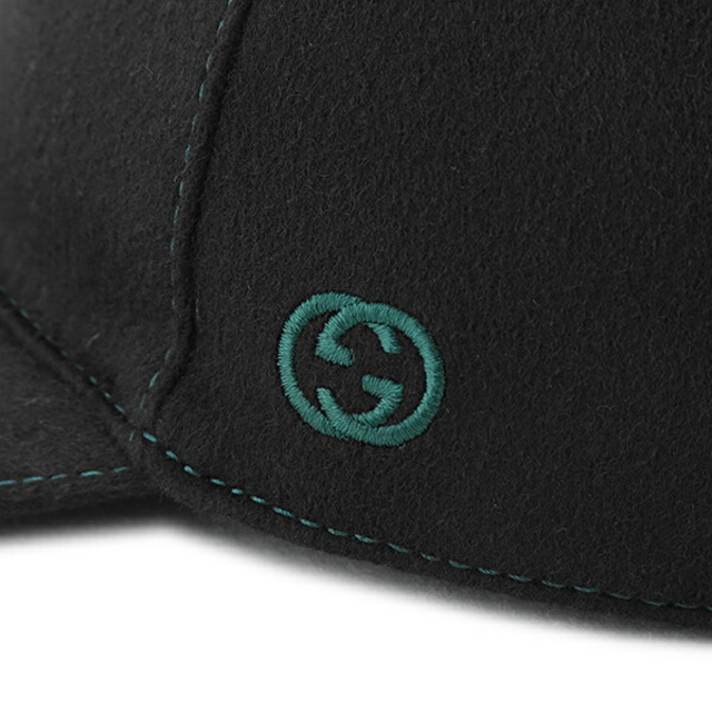Gucci(グッチ)の新品 グッチ GUCCI キャップ ウール ブラック サイズM レディースの帽子(キャップ)の商品写真