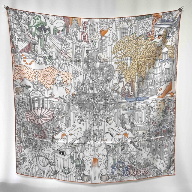 新しいブランド Hermes - エルメス シルク カレ 90cm スカーフ