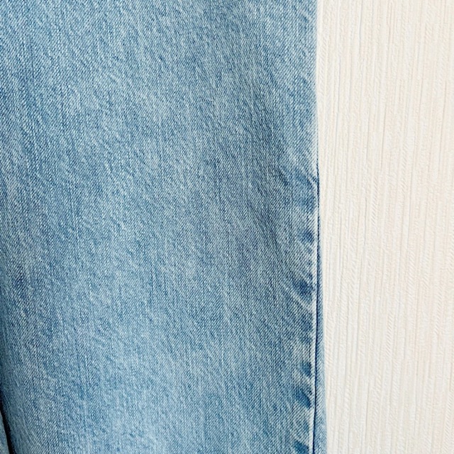 coen(コーエン)の【 coen 】 デニムワイドパンツ ジーンズ 水色 ライトブルー S 美品 レディースのパンツ(デニム/ジーンズ)の商品写真