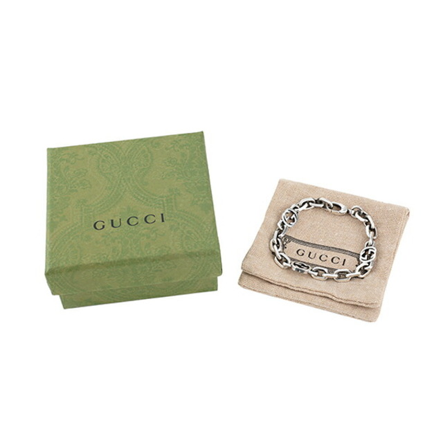 新品 グッチ GUCCI ブレスレット インターロッキングG シルバー 在庫