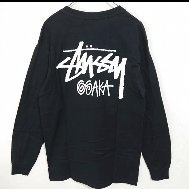 STUSSY(ステューシー)のステューシー 大阪限定 ロゴ Tシャツ ブラック M クルーネック 黒 長袖 メンズのトップス(Tシャツ/カットソー(七分/長袖))の商品写真