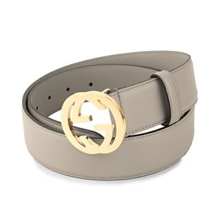 グッチ(Gucci)の新品 グッチ GUCCI ベルト インターロッキングG グレー サイズ80(ベルト)