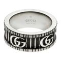 新品 グッチ GUCCI リング ダブルG シルバー 銀 ブラック 黒 SILVER ＃13