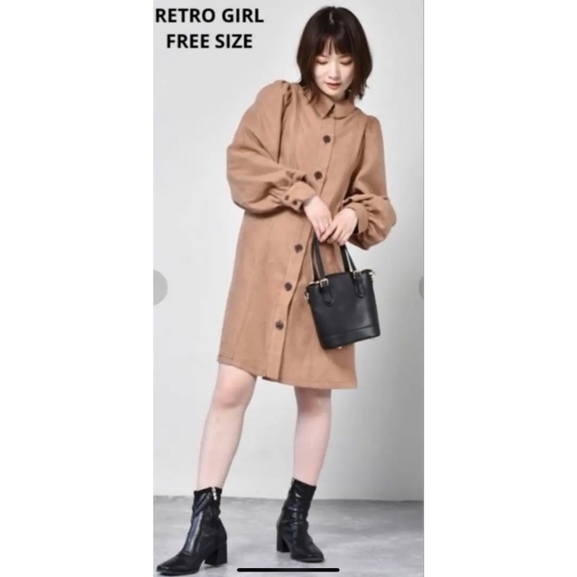 RETRO GIRL(レトロガール)の未使用　タグ付き 定価3850円　RETRO GIRL  バルーン袖ワンピース レディースのトップス(チュニック)の商品写真