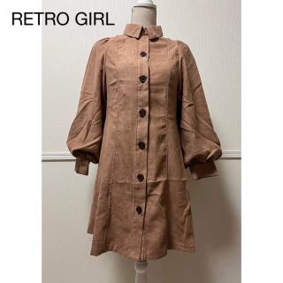 レトロガール(RETRO GIRL)の未使用　タグ付き 定価3850円　RETRO GIRL  バルーン袖ワンピース(チュニック)