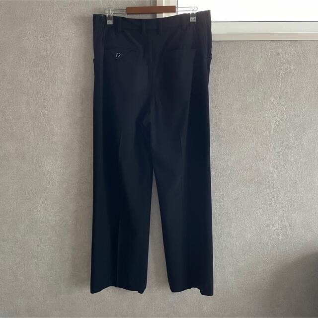 S SUNSEA SNM BLUE2 WIDE STRAIGHT PANTS   スラックス