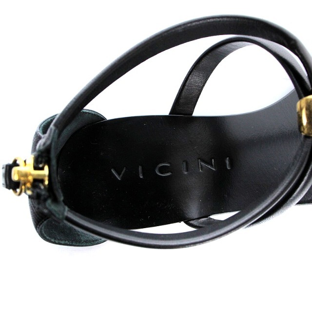 VICINI(ヴィチーニ)のヴィッチーニ VICINI STRAP SANDAL サンダル 24cm 黒 レディースの靴/シューズ(サンダル)の商品写真