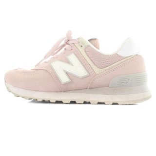 ニューバランス(New Balance)のニューバランス スニーカー ロゴ スエード 23cm ピンク(スニーカー)