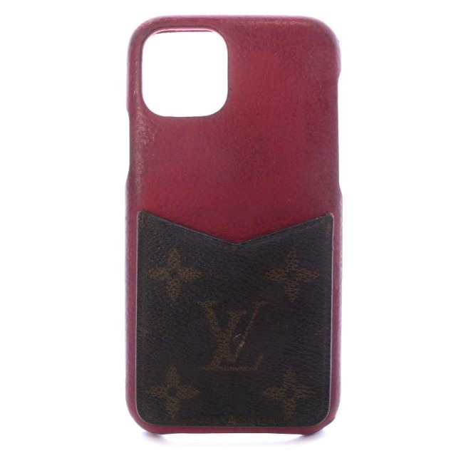 ◆◆LOUIS VUITTON ルイヴィトン モノグラム　携帯ケース  iPhone11　pro　 レッド