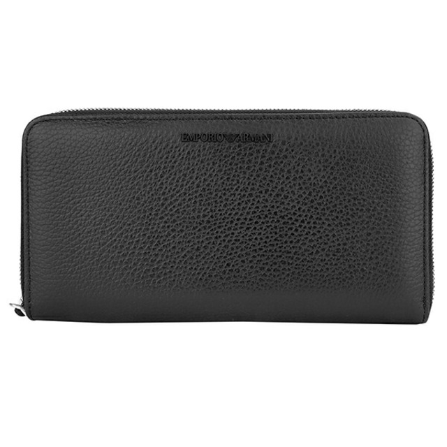 ✨️美品✨️EMPORIO ARMANI 長財布 ラウンドファスナー ブラック