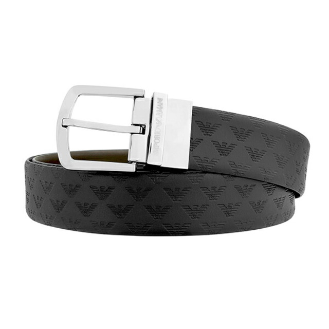 Emporio Armani - 新品 アルマーニ ARMANI ベルト ベルト ブラック