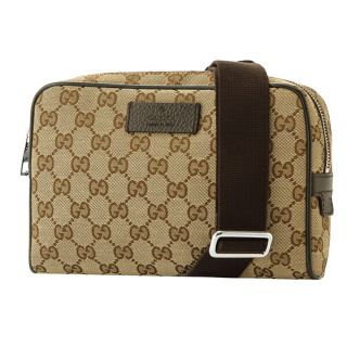 グッチ(Gucci)の新品 グッチ GUCCI ウエストバッグ・ボディバッグ GGキャンバス ベージュ(ボディバッグ/ウエストポーチ)