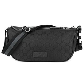 グッチ(Gucci)の新品 グッチ GUCCI ウエストバッグ・ボディバッグ GGナイロン ブラック 黒(ボディーバッグ)