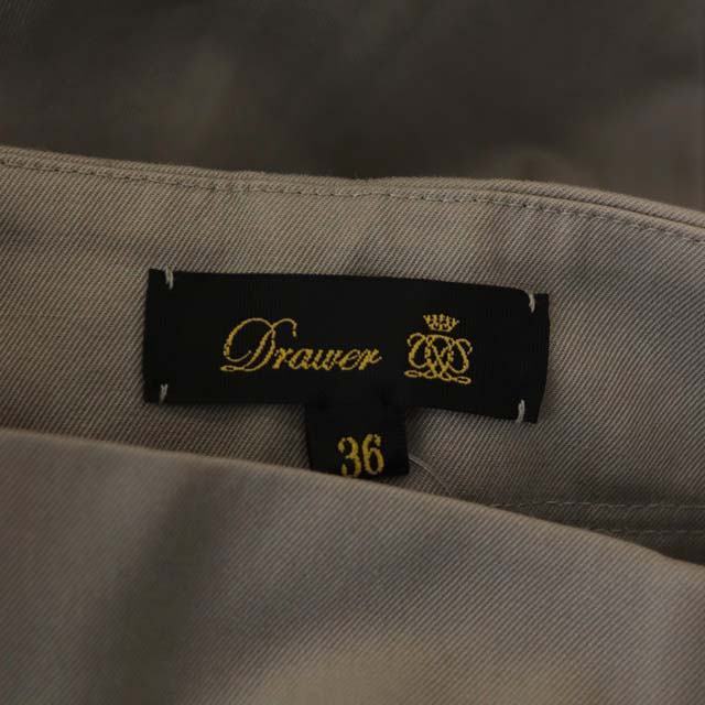 シルバー/レッド ドゥロワー Drawer コットンツイルタックジャケット