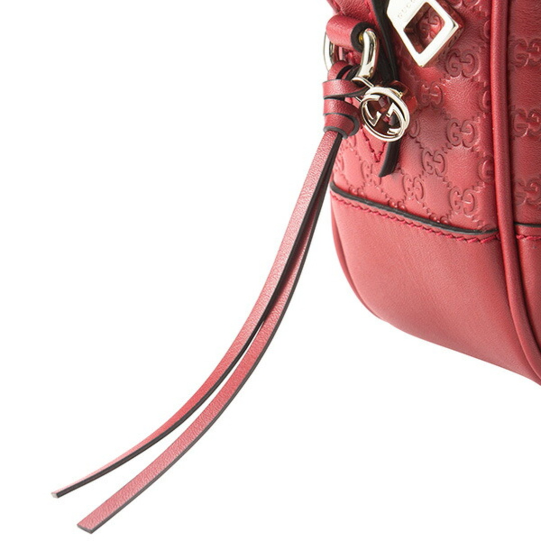 EMILY/MM マイクログッチシマ/ショルダーバッグ/レザー/RED/総柄画像で EMILY/MM マイクログッチシマ/ショルダーバッグ/レザー/RED/総柄画像で