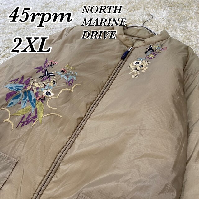 希少!!】NORTH MARINE DRIVE 刺繍 花柄 中綿ジャケット | www.jarussi