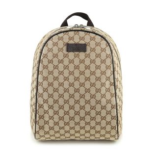 グッチ(Gucci)の新品 グッチ GUCCI リュックサック ジージーキャンバス ベージュ ブラウン系 茶(リュック/バックパック)