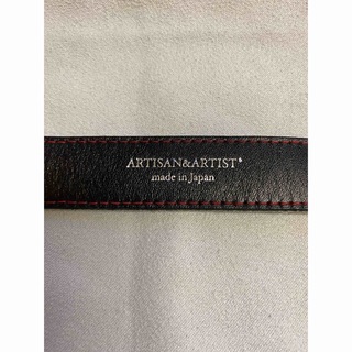 アルティザンアンドアーティスト(Artisan&Artist)のArtisan&Artist ストラップ　牛革ブラック(その他)