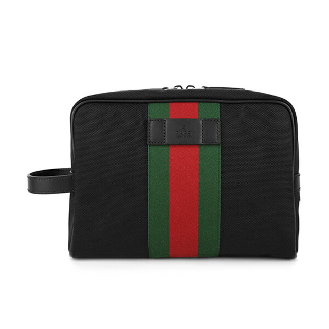 お手頃価格 グッチ 新品 - Gucci GUCCI 黒 ブラック ウェブ クラッチ