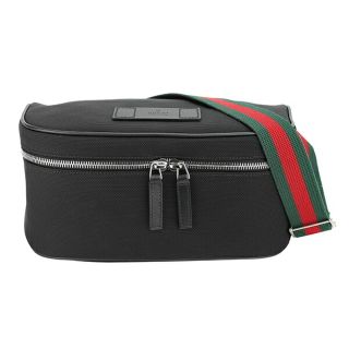 グッチ(Gucci)の新品 グッチ GUCCI ウエストバッグ・ボディバッグ テクノキャンバス ブラック 黒(ボディーバッグ)