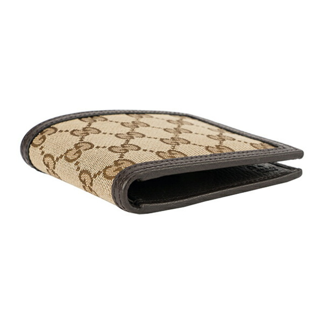 Gucci - 新品 グッチ GUCCI 2つ折り財布 GGキャンバス ベージュの通販