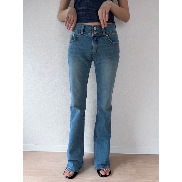 新品未使用！modue ◎ low slim denim pants レディースのパンツ(デニム/ジーンズ)の商品写真