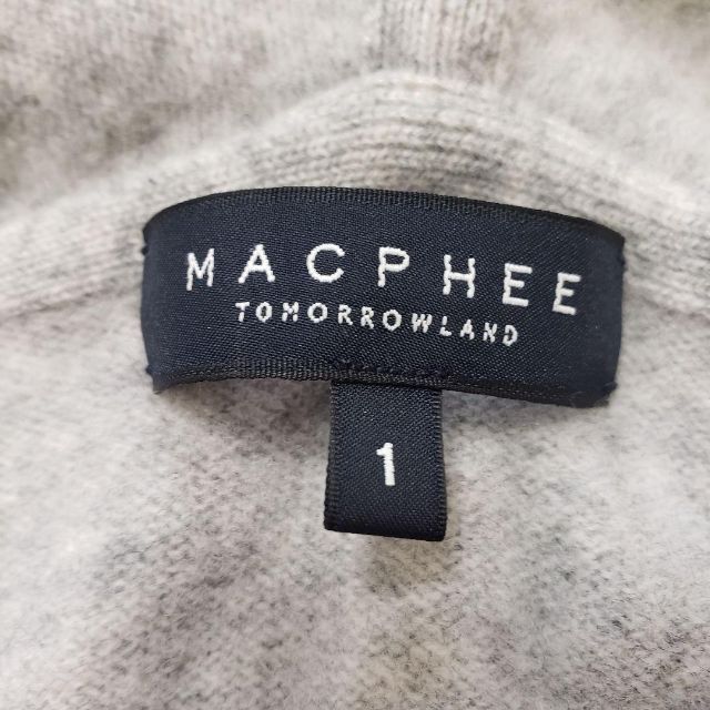 MACPHEE(マカフィー)のマカフィー／ウールカシミア／羽織りポンチョカーディガン／グレー／1 レディースのトップス(カーディガン)の商品写真