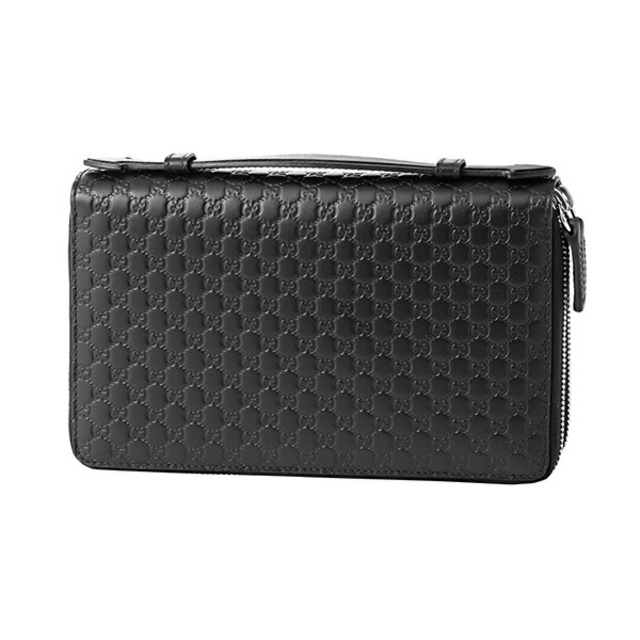 Gucci - 新品 グッチ GUCCI 長財布 マイクロ グッチ シマ ブラック 黒