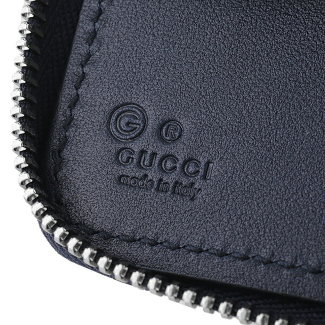 Gucci - 新品 グッチ GUCCI 長財布 マイクロ グッチ シマ ネイビー 紺