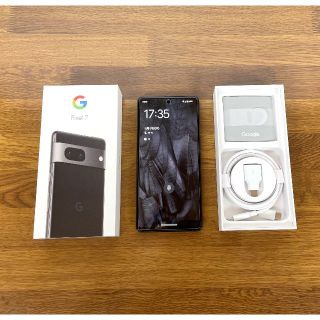 グーグル(Google)のGoogle Pixel7 128GB Obsidian SIMフリー(スマートフォン本体)