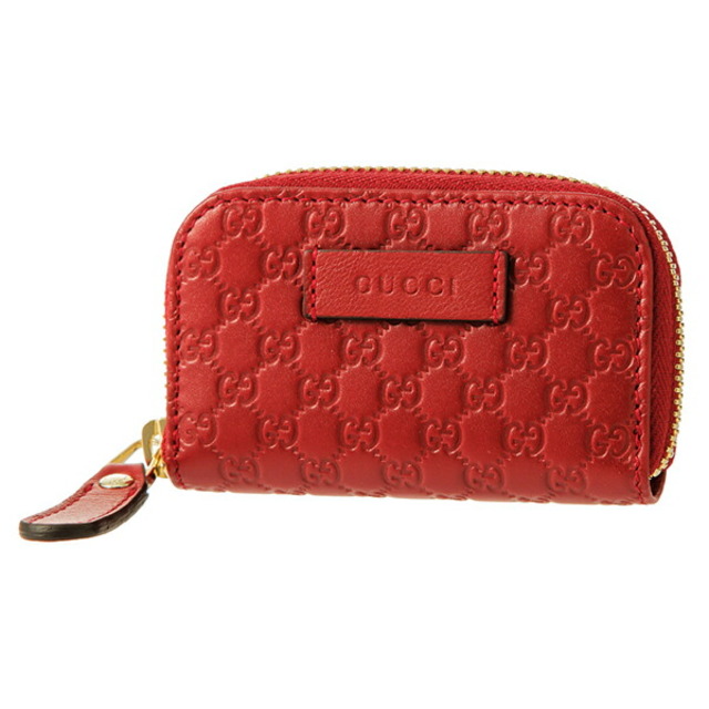 Gucci - 新品 グッチ GUCCI コインケース マイクロ グッチ シマ レッド