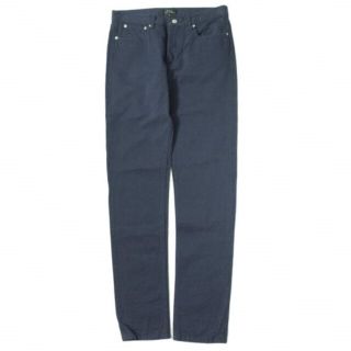 アーペーセー(A.P.C)のA.P.C. アーペーセー 日本製 PETIT NEW STANDARD 5P PANTS プチニュースタンダード 5ポケットパンツ 25431-60262 30 NAVY ボタンフライ セルビッチ ボトムス【中古】【A.P.C.】(その他)