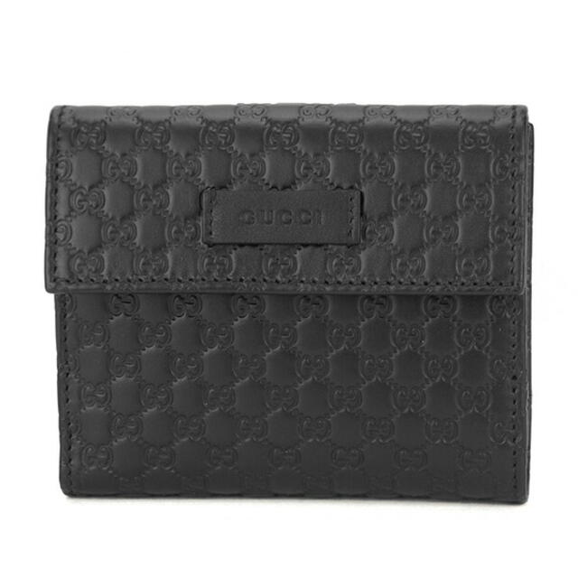 国産品 Gucci - 新品 グッチ GUCCI 2つ折り財布 マイクロ グッチ シマ