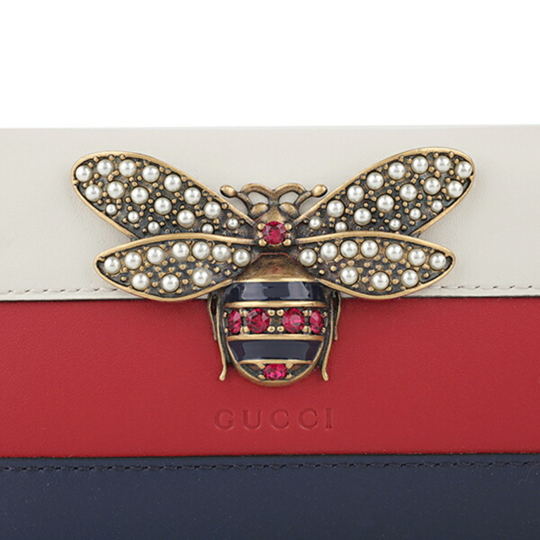 Gucci - 新品 グッチ GUCCI 2つ折り財布 クイーンマーガレット レッド