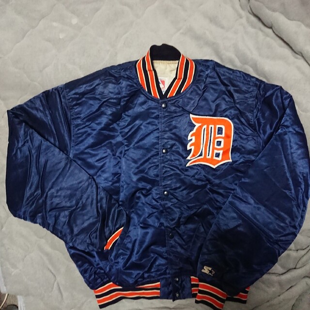 90s USA製 MLB デトロイト Tigers スタジャン ジェフハミルトン-