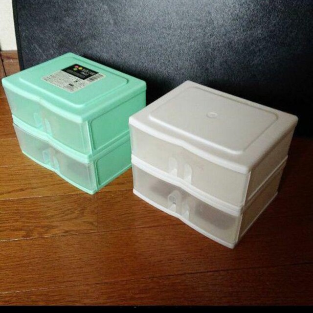 小物収納ケース ４個セット インテリア/住まい/日用品の収納家具(ケース/ボックス)の商品写真