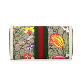 グッチ(Gucci)の新品 グッチ GUCCI 長財布 オフィディア GG フローラ ベージュ/エボニー(財布)