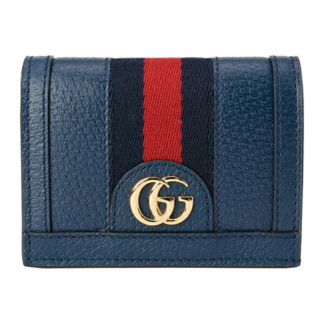 Gucci - 新品 グッチ GUCCI 2つ折り財布 オフィディア ネイビー