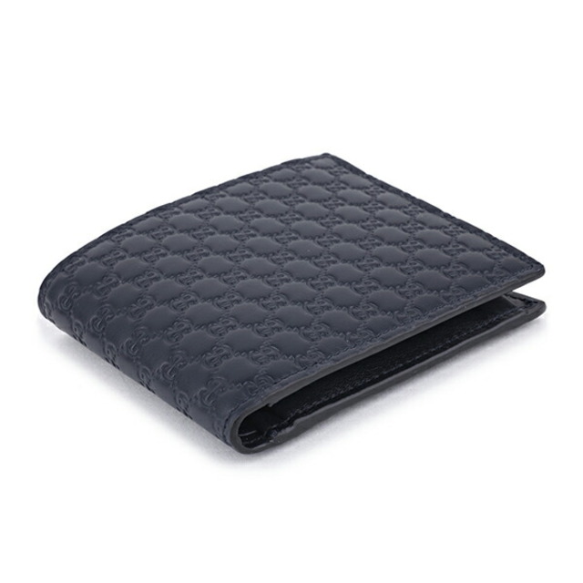新品 グッチ GUCCI 2つ折り財布 マイクロ グッチシマ ネイビー 新品 グッチ GUCCI 2つ折り財布 マイクロ グッチシマ ネイビー