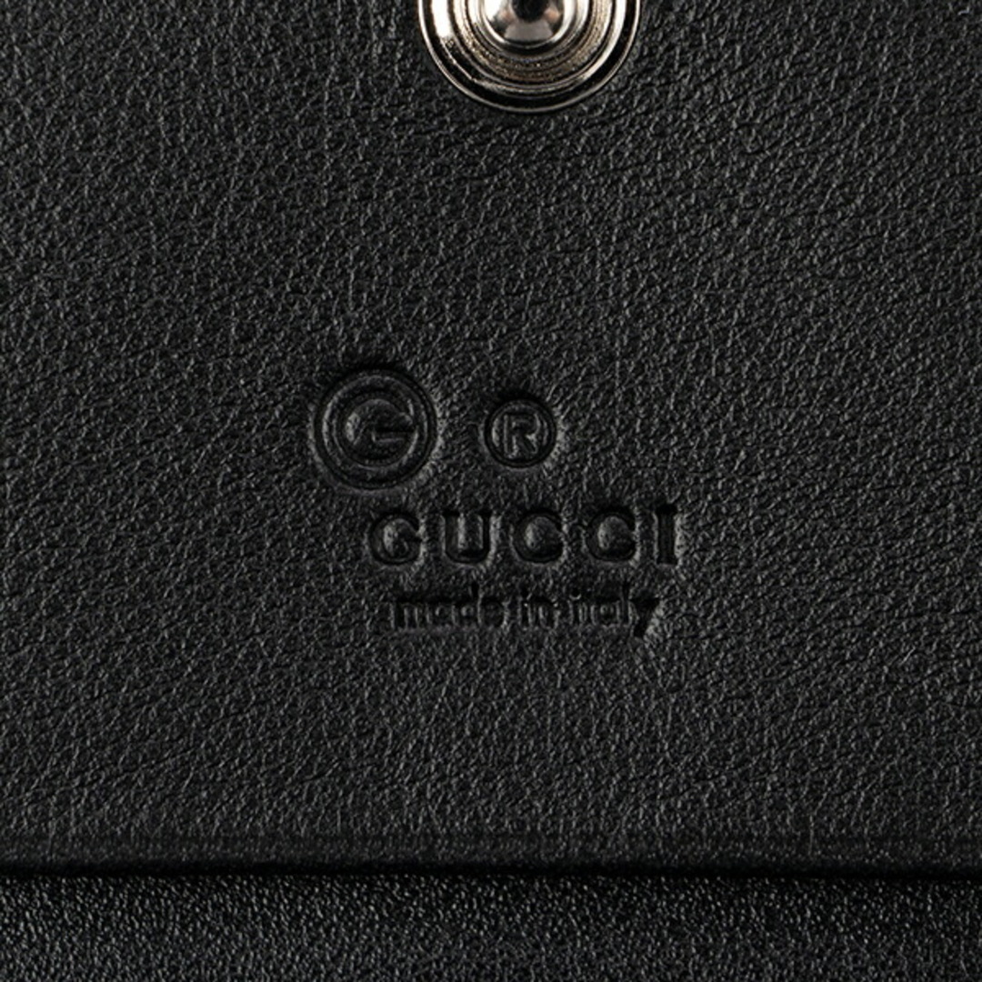 Gucci(グッチ)の新品 グッチ GUCCI カードケース マイクログッチシマ ブラック レディースのファッション小物(名刺入れ/定期入れ)の商品写真