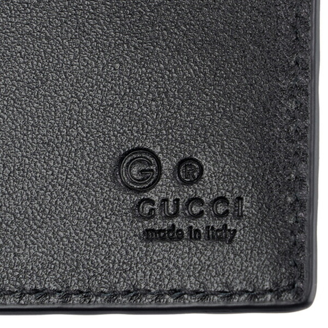新品 グッチ GUCCI マネークリップ マイクログッチシマ ブラック 黒