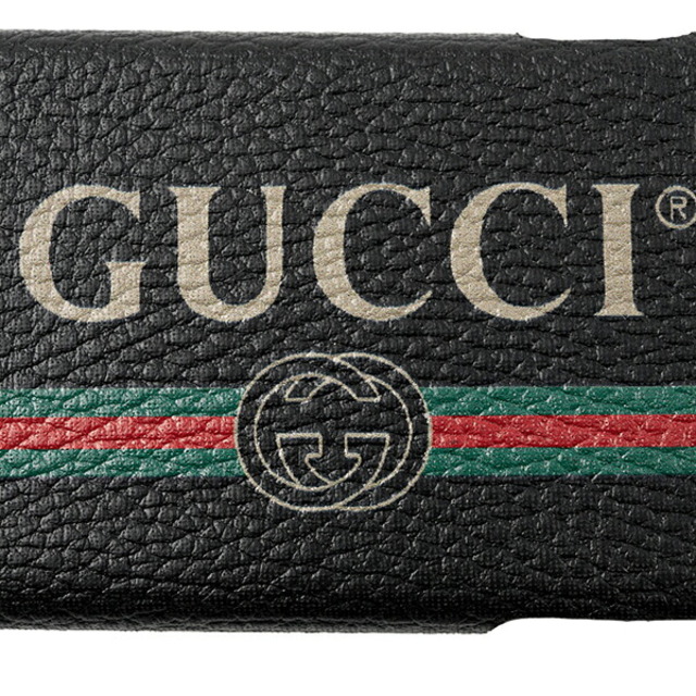 Gucci(グッチ)の新品 グッチ GUCCI iPhoneX ケース グッチプリント ブラック スマホ/家電/カメラのスマホアクセサリー(iPhoneケース)の商品写真